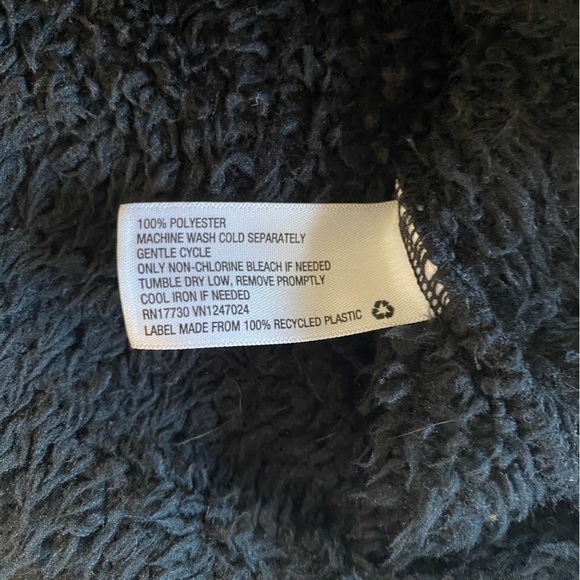 Universal Thread Sherpa Fleece Hoodie Black Sz Small Sweatshirt Winter Lounge - Picture 7 of 7